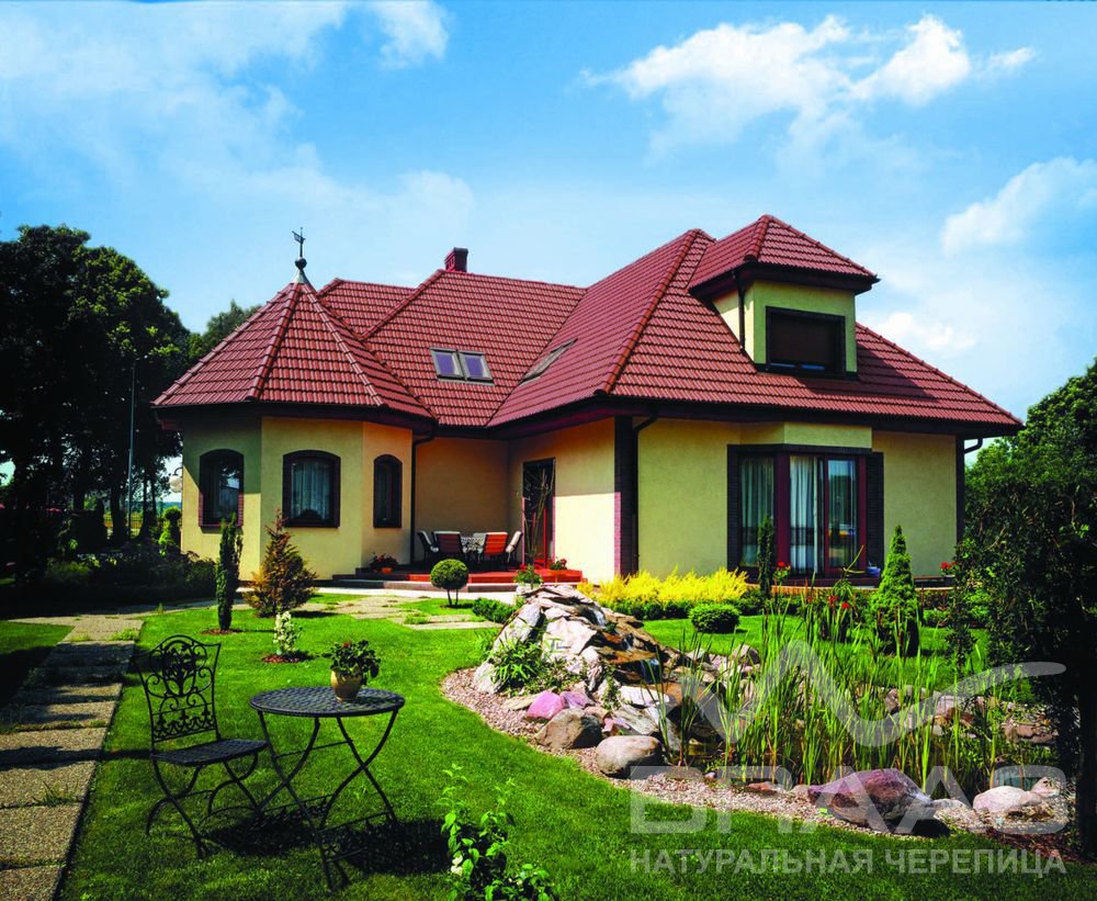 Керамическая черепица РУБИН 11V Ангоб, Braas