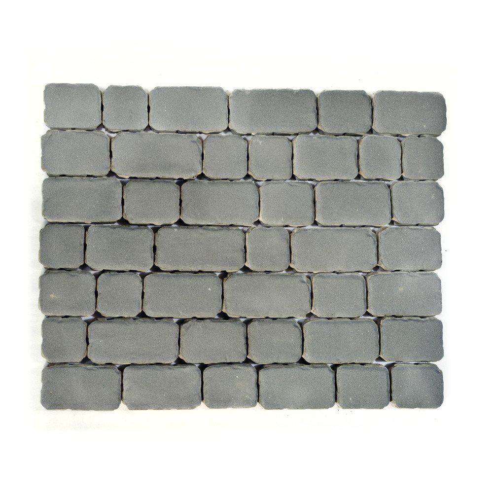 Тротуарная плитка BRAER II «Ривьера» СЕРЫЙ