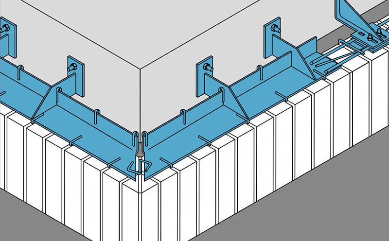 Угловой кронштейн для кирпичных перемычек правый BAUT GSP-2D